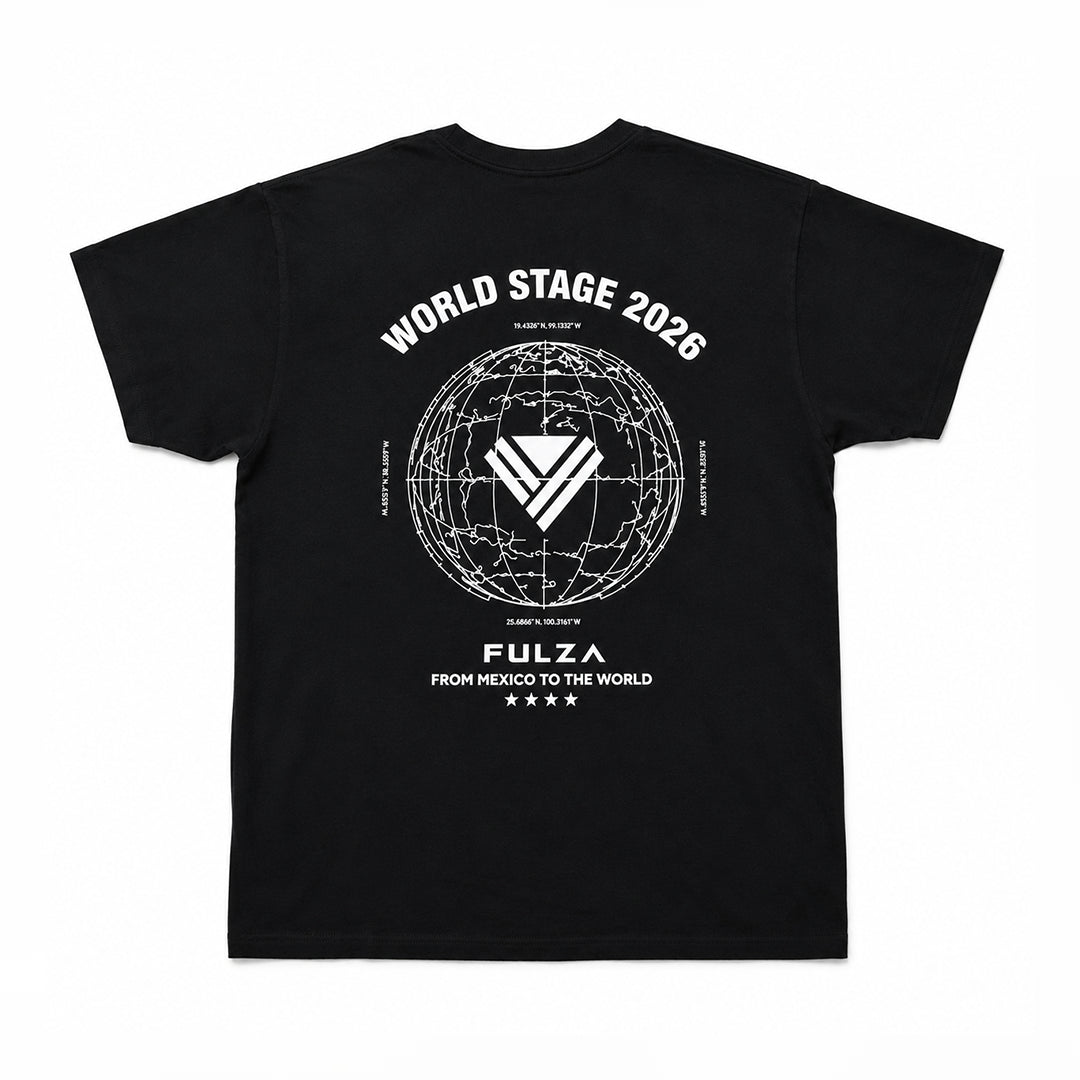 T-shirt World Stage Fulza - Black